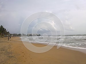 Mount lavinia beach in sri lanka