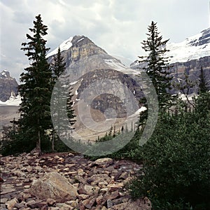 Mount Lefroy in the Bow Range, Banff National Park, Alberta