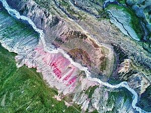 Mount Lenin seen from Basecamp in Kyrgyzstan taken in August 2018