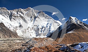 Mount Lhotse south rock face