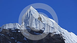 Mount Lobuche seen from Cho la pass