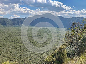 Mount Longonot National Park Crater Forest Panorama