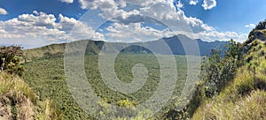 Mount Longonot National Park Crater Forest Panorama