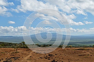 Mount Longonot seen from Suswa Conservancy, Rift Valley, Kenya Conservancy, Rift Valley, Kenya