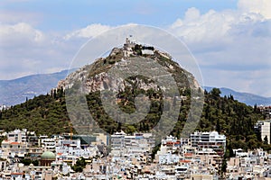 Mount Lycabettus from Acropolis