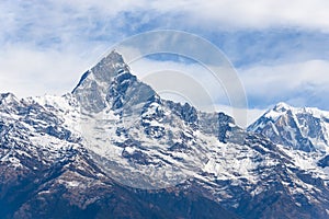 Mount Machapuchare in Nepal photo