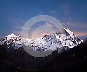 Mount Machapuchare, view from Annapurna Base Camp, Nepal