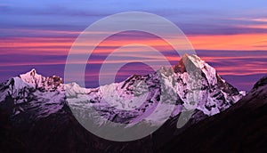 Mount Machapuchare view from Annapurna Base Camp, Nepal