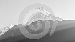 Mount Machhapuchhre, Annapurna Conservation Area, Himalaya, Nepal.