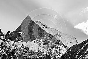 Mount Machhapuchhre, Annapurna Conservation Area, Himalaya, Nepal.