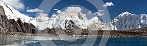 Mount Makalu mirroring in lake