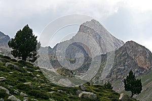 Mount Maladeta in Pyrenees