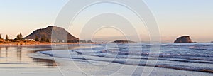 Mount Maunganui beach panorama, Tauranga, New Zealand