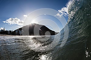 Mount Maunganui from the surf