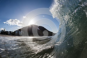 Mount Maunganui from the surf