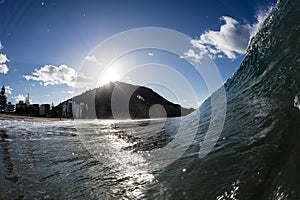 Mount Maunganui from the surf