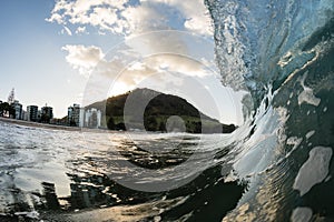 Mount Maunganui from the surf