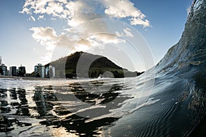 Mount Maunganui from the surf