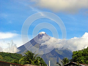 Mount Mayon on the Philippines January 24, 2012