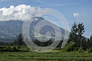 Mount Mayon volcano in the Philippines