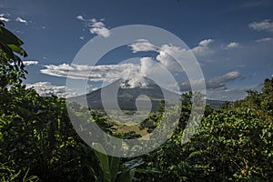 Mount Mayon volcano in the Philippines