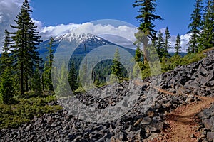 Mount McLoughlin, Oregon from scenic section of Pacific Crest Trail photo