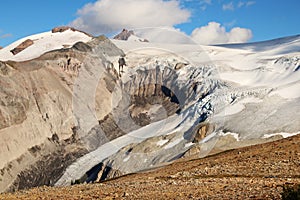 Mount Meager - a glacier covered volcano in British Columbia, Canada