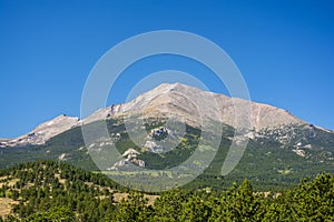 Mount Meeker in the Rocky Mountains of Colorado on a Sunny Day