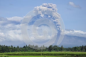 Mount Merapi eruption photo