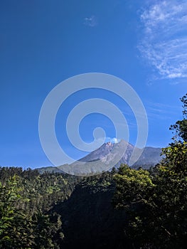 Mount Merapi, Indonesia Volcano Landscape View