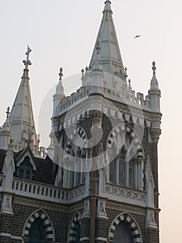 Mount Merry  Church at sea shore at Bandra east ,  Bandstand Mumbai just before sunset.