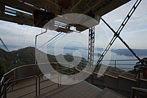 Mount Misen cable car station Miyajima, Japan