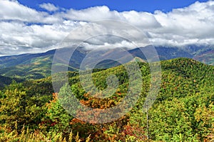 Mount Mitchell and Clouds photo
