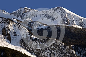 Mount Moe covered by snow