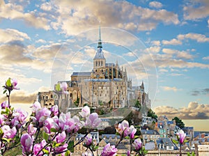 Mount of Mont Saint Michel, France