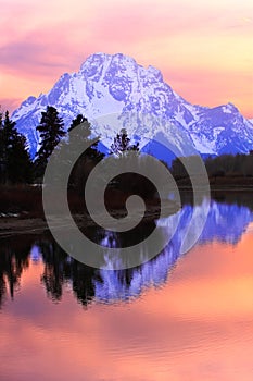 Mount Moran Sunset