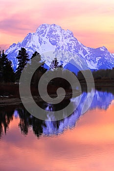 Mount Moran Sunset