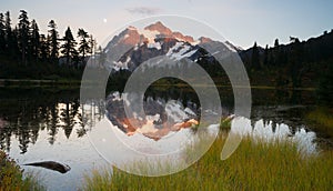 Mount Mt. Shuskan High Peak Picture Lake North Cascades