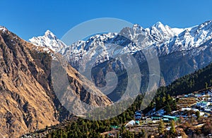 Mount Nanda Devi India himalaya mountain landscape