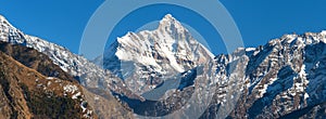 Mount Nanda Devi India himalaya mountain landscape