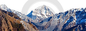 Mount Nanda Devi isolated India Himalaya mountains