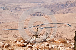 Mount Nebo, road, Jordan, Middle East, desert, landscape, climate change