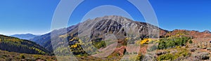 Mount Nebo Wilderness Peak 11,933 feet, autumn panoramic views hiking, highest peak in the Wasatch Range of Utah, Uinta National F