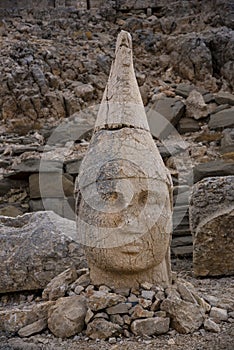 Mount Nemrut, Kingdom of Commagene, ancient statue heads. Turkey.