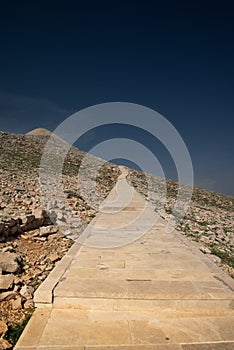 Mount Nemrut or Nemrud, Turkey. access pathway