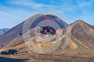 Mount Ngauruhoe at Tongariro national park in New Zealand