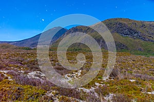 Mount Ngauruhoe at Tongariro national park in New Zealand