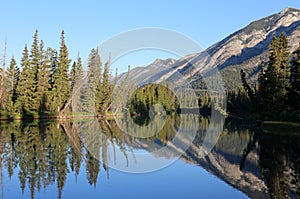 Mount Norquay Reflection in the Bow River