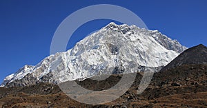 Mount Nuptse seen from Lobuche