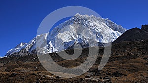 Mount Nuptse seen from Lobuche